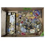 MILITARY BUTTON, MEDAL COLLECTION, MASONIC PINS
