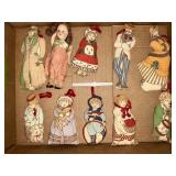 VINTAGE FABRIC SOFT SCULPTURE CHRISTMAS ORNAMENTS