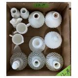 HOBNAIL MILK GLASS