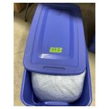 STORAGE TUB WITH COMFORTER & PILLOWS ï¿½ UNKNOWN SZ