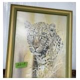 LEOPARD PRINT IN GREEN FRAME