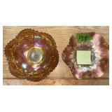 CARNIVAL GLASS LOT SEE DETAILS