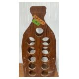 WOODEN WINE BOTTLE RACK
