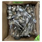 MISMATCHED SILVER PLATE FLATWARE