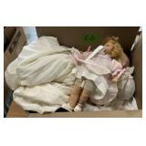 AMEND AMERICAN/AMA GERMAN PORCELAIN HEAD DOLL