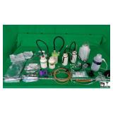 Lot of Endoscopy Water Bottles & Leak Tester Parts