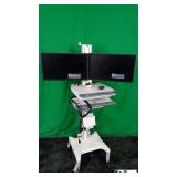 GCX, DELL P2414Hb Mobile Cart with (2) 24'inch Mon