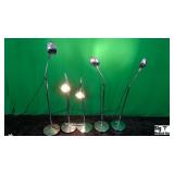 Biomedical Lot of (5) Light Stands