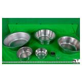 Lot of Various Size Stainless Steel Bowls