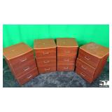 Stryker Lot of 4 Wooden Rolling Drawers