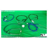 Lot of 5 Stethoscopes Single Head