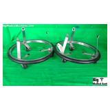 2 Stainless Still Roling Base Rings for Surgical W