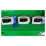 CasMed 740 Lot of 3 Patient Monitors with SpO2, Te