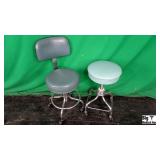 Lot of (2) Rolling Stools Lot of (2) Rolling Stools