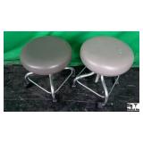 Lot of (2) Rolling Stools