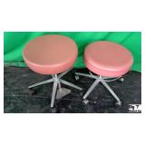 Lot of (2) Rolling Stools