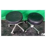 Lot of (2) Rolling Stools Lot of (2) Rolling Stools