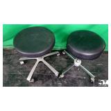 Lot of (2) Rolling Stools