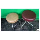 Lot of (2) Rolling Stools