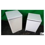 Lot of (2) Step On Trash Cans Lot of (2) Step On Trash Cans