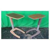 Stryker E2005 Lot of (2) Bed-Side Tables (Height A Stryker E2005 Lot of (2) Bed-Side Tables (Height A