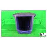 Homz, Carefusion TSB-6GLT Lot of Blue Bin with Lid