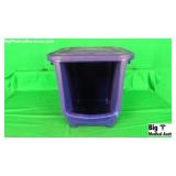 Homz, Carefusion TSB-6GLT Lot of Blue Bin with Lid