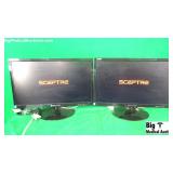 Sceptre Lot of (2) 22'in Display Monitors Sceptre Lot of (2) 22'in Display Monitors