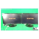 Sceptre Lot of (2) 22"in Display Monitors