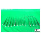 Lot Of Hegar Uterine Dilators Single Ended Lot Of Hegar Uterine Dilators Single Ended