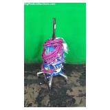 Lot of Various Conductive Hoses On Rolling Stand Lot of Various Conductive Hoses On Rolling Stand