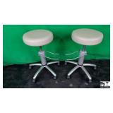 Lot of (2) Rolling Stools