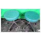 Lot of (2) Rolling Stools