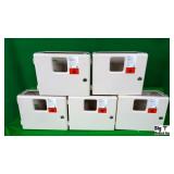 Mckesson Prevent Lot Of (5) Sharps Wall Cabinet Bi