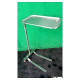 Stainless Steel Mayo Tray with Rolling Stand (19x1