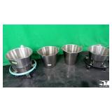 Lot of Stainless Steel Kick Buckets