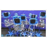 GE V100 Lotof 7 Dinamap Patient Monitors On Rollin