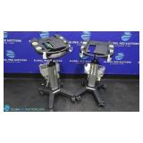 SonoSite Edge Stand Lot of 2 Ultrasound Rolling St