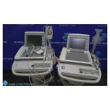 GE MAC 5500 Lot of 2 ECG Machines On Rolling Stand