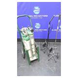 Drive, Sherwood Lot of 2 Oxygen Tank Carts & 5 Oxy