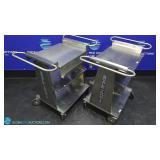 Scale Tronix Lot of 2 Stainless Steel Medical Cart
