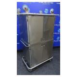 Lot of 2 Stainless Steel Medical Cabinets(87200189