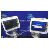 Philips Sure Signs VM6 Lot of 2 Patient Monitors O