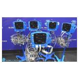 GE V100 Lotof 5 Dinamap Patient Monitors On Rollin
