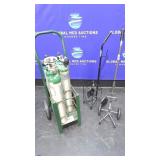 Drive, Sherwood Lot of 2 Oxygen Tank Carts & 5 Oxy