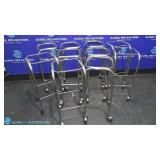 Stainless Steel Lot of 10 Surgical Tray Rolling
