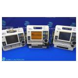 Physio-Control Lifepack 12 Lot of 3 Defibrillators