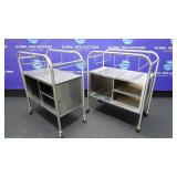 Novum Lot of 2 Stainless Steel Infant Bassinets(81