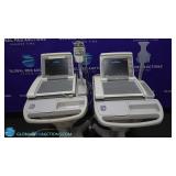 GE MAC 5500 Lot of 2 ECG Machines On Rolling Stand