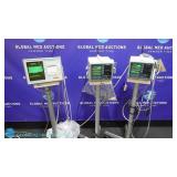MDE Escort, II Lot of 3 Patient Monitors On Rollin